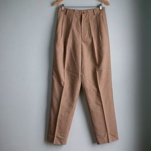 Vintage Elandale Wool Plaid High Waist Trouser